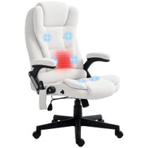Creme térmico de massagem vibratória de 6 pontos para cadeira HOMCOM Vinsetto