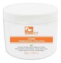 Creme Termoativo Lipolítico Redutor De Gordura 500gr Dermare