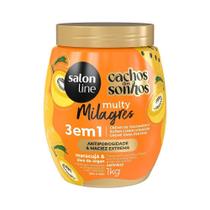 Creme Tratamento Salon Line Cachos Sonhos Maracujá 3 em 1 Multy Poder 1 Kg Creme Tratamento Salon Line Cachos Sonhos Maracujá 3 em 1 Multy Poder 1 Kg