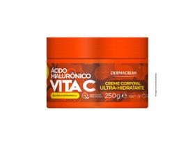 Creme Ultra-Hidratante Corporal Ácido Hialurônico Vtamina C 250G Dermacream
