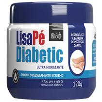 Creme Ultra Hidratante Diabetic Lisa Pe BioSoft Ressecamento Extremo Barreira Protetora 120g