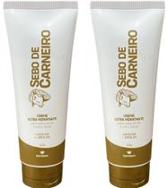 CREME ULTRA HIDRATANTE SEBO DE CARNEIRO LANOLINA +UREIA 200gr DEMAZON KIT 2und
