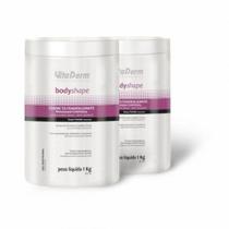 Creme Ultradeslizante Para Massagem Corporal Body Shape Vita Derm 1Kg - 2 unidades