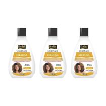 Creme Umidificante Ouribel Keratina 390Ml - Kit Com 3Un