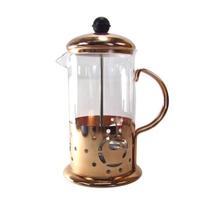 Cremeira de Vidro com Inox Rosê Gold 350ml Utilidades - Koala Megashop Cremeira de Vidro com Inox Rosê Gold 350ml Utilidades - Koala Megashop