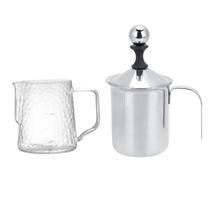 Cremeira Inox 800ml Com Jarra Pitcher de Vidro 500ml