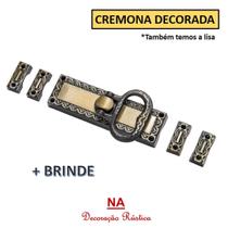 Cremona colonial decorada fecho para janela trinco