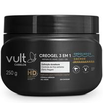 Creogel 3em1 Vult Cabelos 250gr Ondulados/cachos