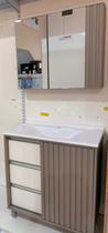 Crepaldi Kit Milano 80cm Balc/esp Pecan/br Cr-92m-11