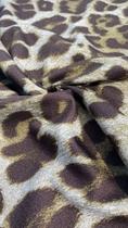 Crepe com elastano animal print