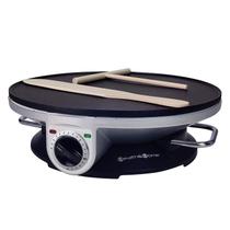 Crepe Maker Health and Home, grelha elétrica de 13 polegadas prateada