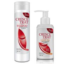 Crescetrat Shampoo e Leave in Anti Queda p/ Crescimento Capilar para Homens e Mulheres