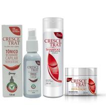 Crescetrat Shampoo, Hidratação E Tônico Para Queda De Cabelo