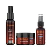 Crescimento Capilar Tônico Creme Óleo Barba Oceano Hidratação Nutrição