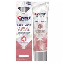 Crest 3D White Brilliance Whitening Hidrogênio Peróxido Fresh Mint 107g