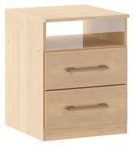 Criado 2 Gavetas MDP 36x46,5x38cm Carvalho 1040