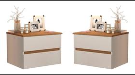 Criado em Mdf 2 gavetas Criado em Mdf 2 gavetas