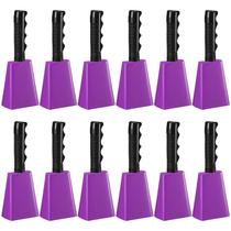 Criador de ruído roxo Cow Bell Fiada de 8 polegadas para eventos esportivos Criador de ruído roxo Cow Bell Fiada de 8 polegadas para eventos esportivos