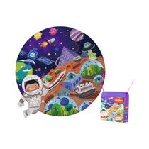 Crianças 100 Peças Quebra-cabeça Redondo Zodíaco Chinês Dragão Desenho Animado Brinquedo Educativo