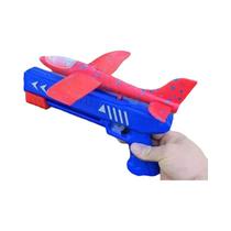 Crianças 24/34cm Espuma Avião Lançador Esporte Ao Ar Livre Catapulta Jogo Brinquedo Para Meninos