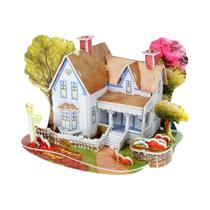 Crianças 3D DIY Puzzle Castelo Modelo Desenho Animado Brinquedo De Papel Aprendizagem Precoce