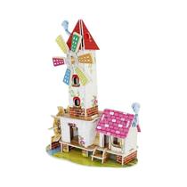 Crianças 3D DIY Puzzle Castelo Modelo Desenho Animado Brinquedo De Papel Aprendizagem Precoce