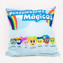 Crianças - Almofada "Toda Turma dos Pensamentos Mágicos " - Retangular Crianças - Almofada "Toda Turma dos Pensamentos Mágicos " - Retangular