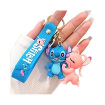 Crianças Anime Disney Chaveiro Mouse Minnie Lilo Ponto Boneca Carro Pingente Brinquedo Presentes