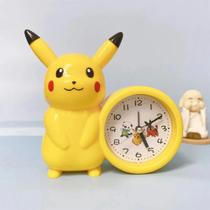 Crianças Anime Pokemon Pikachu Despertador Dos Desenhos Animados Kawaii Modelo Ação Decoração