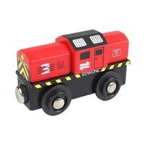 Crianças De Madeira Trem Magnético Modelo Locomotiva Brinquedo Com Trilhos Ferroviário Presente