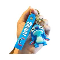 Crianças Disney Chaveiro Mickey Mouse Minnie Lilo Ponto Bonito Boneca Chaveiro Carro Pingente Anime