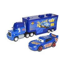 Crianças Disney Pixar Cars 95 Mack Lightning McQueen Carrier Truck Mini Car Set Liga Presente