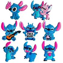 Crianças Disney Stitch Sapato Encantos 8-22 Pçs Diy Acessórios Dos Desenhos Animados Para Tamancos