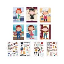 Crianças DIY Puzzle Adesivos 9 Estilos Princesa Animais Dinos Meninos Meninas Festa Favor Presente