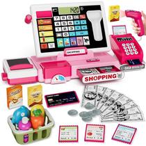 Crianças Fingem Jogar Loja Caixa Registradora Playset Com Calculadora Real Aprendizagem Brinquedo