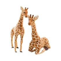 Crianças Macio Girafa Brinquedo De Pelúcia Tamanho Real Bonito Pelúcia Animal Boneca Presente