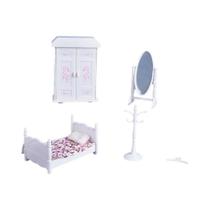 Crianças Meninas 1:12 Casa De Bonecas Móveis Em Miniatura Brinquedos Conjunto Diy Floresta Família