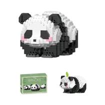 Crianças Mini Panda 3d Diamante Blocos De Construção Criativo Micro Animal Cidade Construção