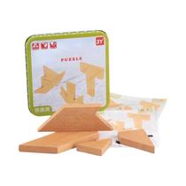 Crianças Montessori Quebra-cabeças Tangram De Madeira Brinquedo Educativo Formas Dos Desenhos