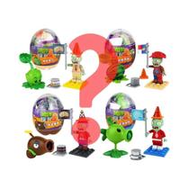 Crianças Plants Vs Zombies Cápsulas Surpresa Blocos De Construção Montagem De Figuras Modelo Bonecas