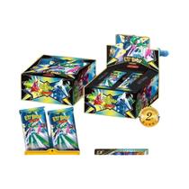 Crianças Pokémon Anime Game Elf Card Exchange 30 Pack Luxo Pet Toy Gift Box Natal