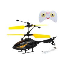 Crianças RC Helicóptero 2CH Controle De Gesto LED Quadricóptero Flutuante Controle Remoto Avião