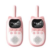 Crianças Recarregável Walkie Talkies 2pcs Portátil 0.5w 3km Rádio Transceptor Brinquedos Presentes