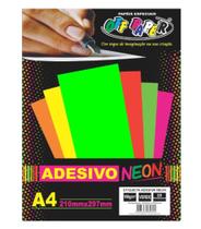 Criative Paper A-4 180 Gr 20 Fl 5 Cores Neon Off Paper