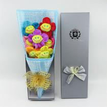 Criativo girassol pelúcia brinquedos coloridos girassol flor presente - generic