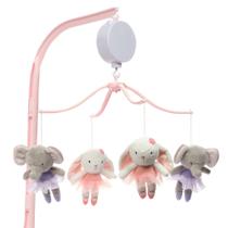 Crib Mobile Bedtime Originals Tiny Dancer Pink com animais