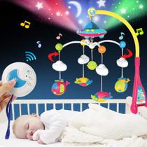 Crib Mobile BOBXIN Baby com projetor, 108 melodias e chocalhos