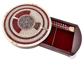 Cribbage Board House of Cribbage 10, formato redondo, 4 faixas