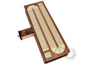 Cribbage Board House of Cribbage Continuous 120 pontos e 4 trilhas Cribbage Board House of Cribbage Continuous 120 pontos e 4 trilhas