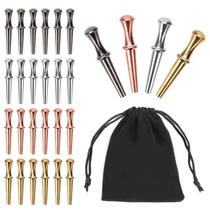 Cribbage Pegs NQEUEPN Metal 24 unidades para orifícios de 1/8 de polegada com bolsa Cribbage Pegs NQEUEPN Metal 24 unidades para orifícios de 1/8 de polegada com bolsa